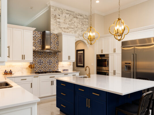 Modern Kitchen Island Installation