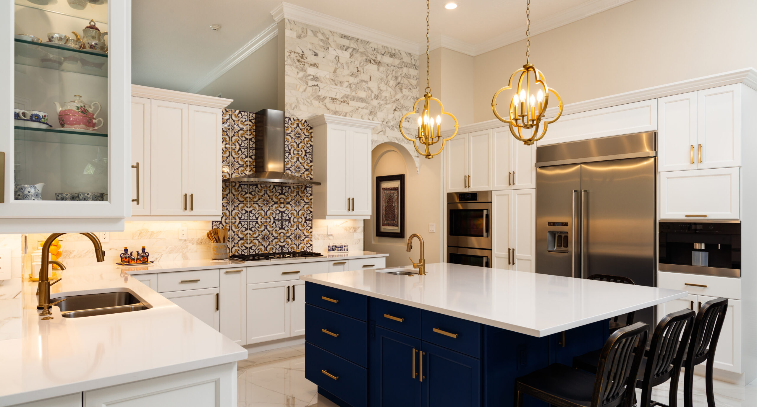 Modern Kitchen Island Installation